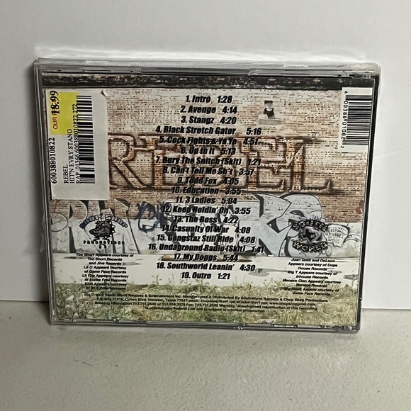 Vintage 2002 Rebel Hit'n Every Stang CD Hip Hop Gangsta Thug Rap Music - Picture 2 of 8